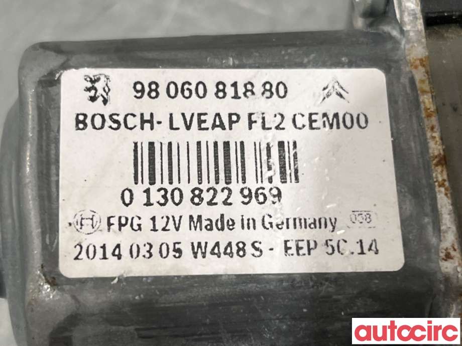 Ruteheis venstre foran til Peugeot 208 2012-2019 (Type I)  (PEUGEOT|9806088180|0130822969|9816402180)