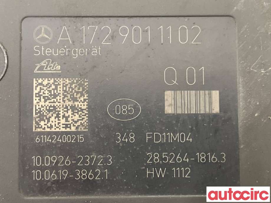 ABS sentral til Mercedes C-Klasse 2011-2014 (Fase 2) (W204) (W204) (MERCEDES|A1724312712|100212-07684|A1729011102)