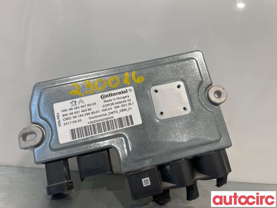 Styreenhet tenning til Peugeot Expert 2016-->> (Type III)  (PEUGEOT|9818459680|94563K|9802096780)
