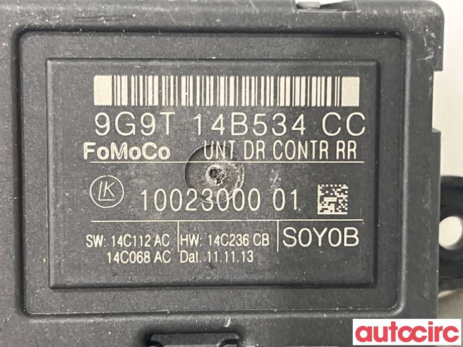 Styreenhet dør venstre foran til Volvo XC60 2014-2017 (Type I, Fase 2) (VOLVO|31318368|10023000|9G9T14B534CC)
