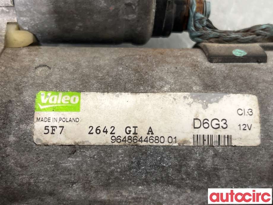 Starter til Peugeot 207 2006-2012  (PEUGEOT|5802CG|D6G3|9648644680)