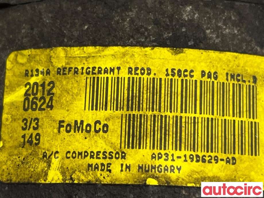 Aircondition kompressor til Ford Fiesta 2008-2012 (Type VI, Fase 1)  (FORD|1863287||AP31-19D629-AD)