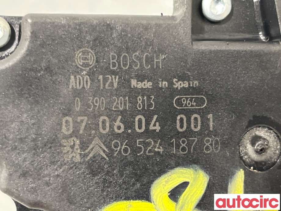 Viskermotor bakrute til Peugeot 207 2006-2012  (PEUGEOT|6405AN|0390201813|9652418780)