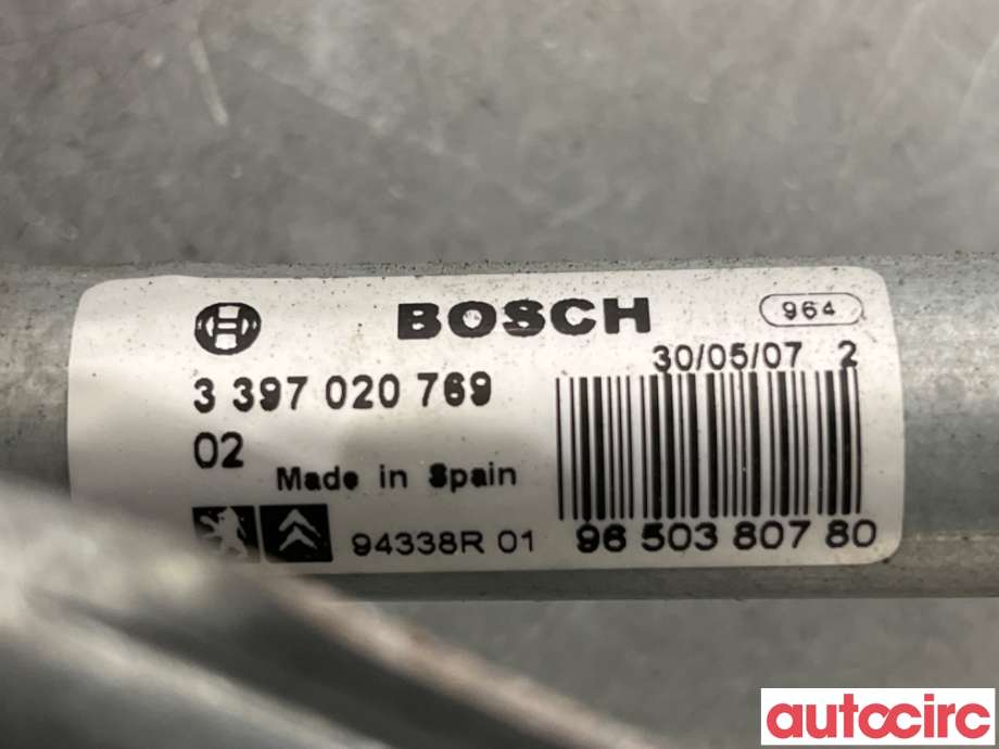 Viskermotor frontrute til Peugeot 207 2006-2012  (PEUGEOT|6405CH|0390241540|9650380780)