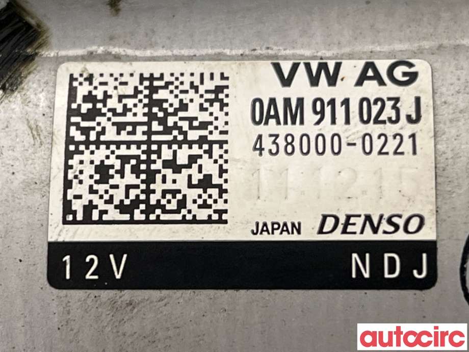 Starter diesel til Škoda Octavia 2013-2016 (Type III, Fase 1)  (SKODA|0AM911023JX|438000-0221|0AM911023J)