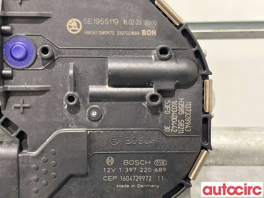 Viskermotor frontrute til Škoda Octavia 2013-2016 (Type III, Fase 1)  (SKODA|5E1955023A|1397220689|5E1955023B)
