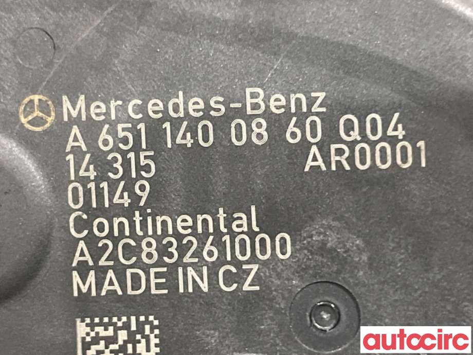 EGR-ventil til Mercedes A-Klasse 2012-2018 (W176) (W176) (MERCEDES|A6511400860|A2C83261000)