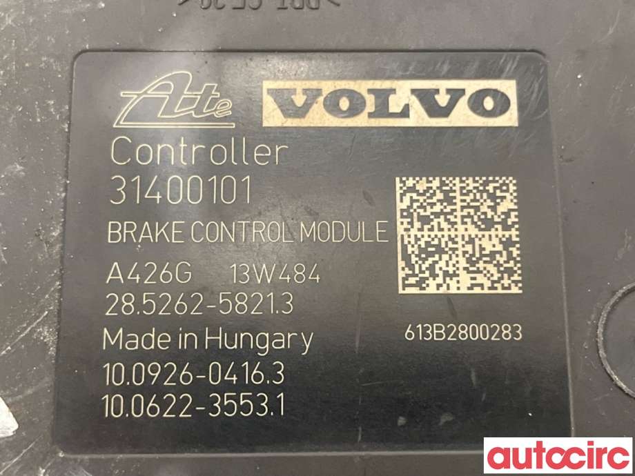 ABS sentral til Volvo XC60 2014-2017 (Type I, Fase 2)  (VOLVO|31400546|100212-09794|31400101)