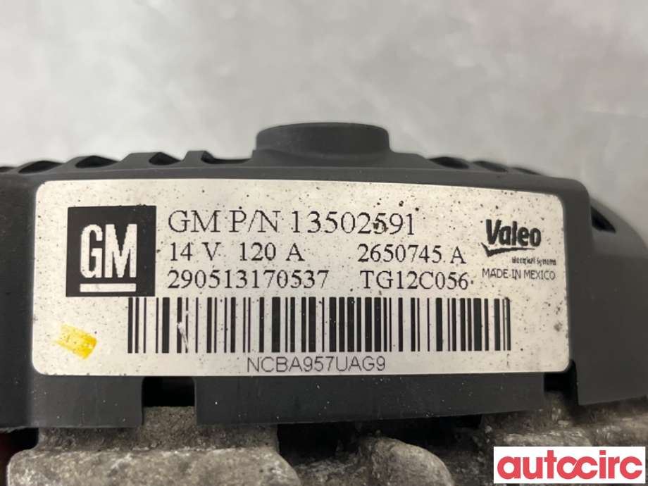 Dynamo til Opel Insignia A 2009-2014 (OPEL|95519873|TG12C056|13502591)