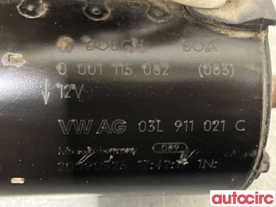 Starter diesel til Audi Q5 2008-2012 (Type I, Fase 1)  (AUDI|03L911021CX|0001115082|03L911021HX)