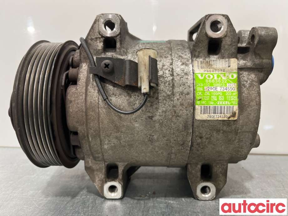 Aircondition kompressor til Volvo XC90 2002-2006 (Type I, Fase 1)  (VOLVO|36001066|506012-0271|8683632)