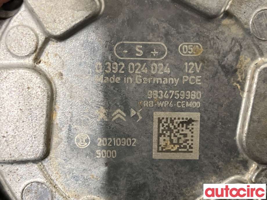 Sirkulasjonspumpe til Peugeot Traveller 2017-->>  (PEUGEOT|9834759980|0392024024)