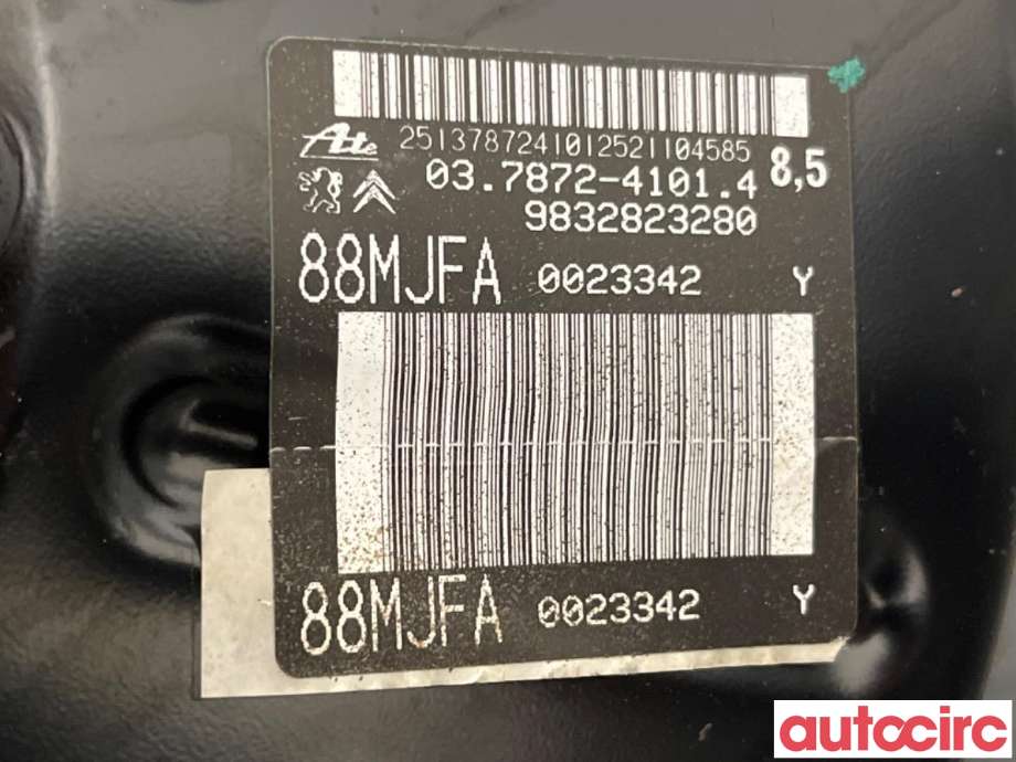 Bremsekraft-forsterker til Peugeot Traveller 2017-->>  (PEUGEOT|1673598180|037872-41014|9832823280)