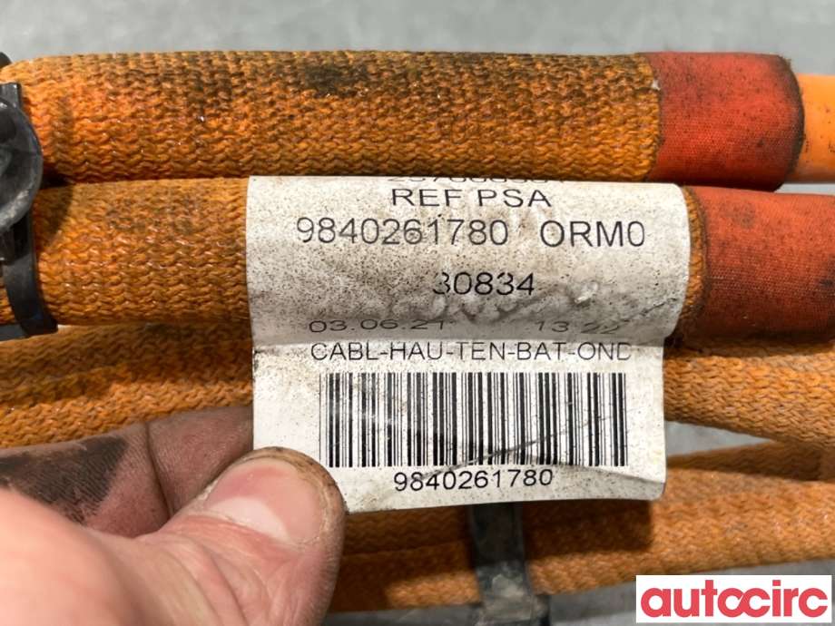 Kabel høy volt (HV) hybrid til Peugeot Traveller 2017-->>  (PEUGEOT|9840261780|)