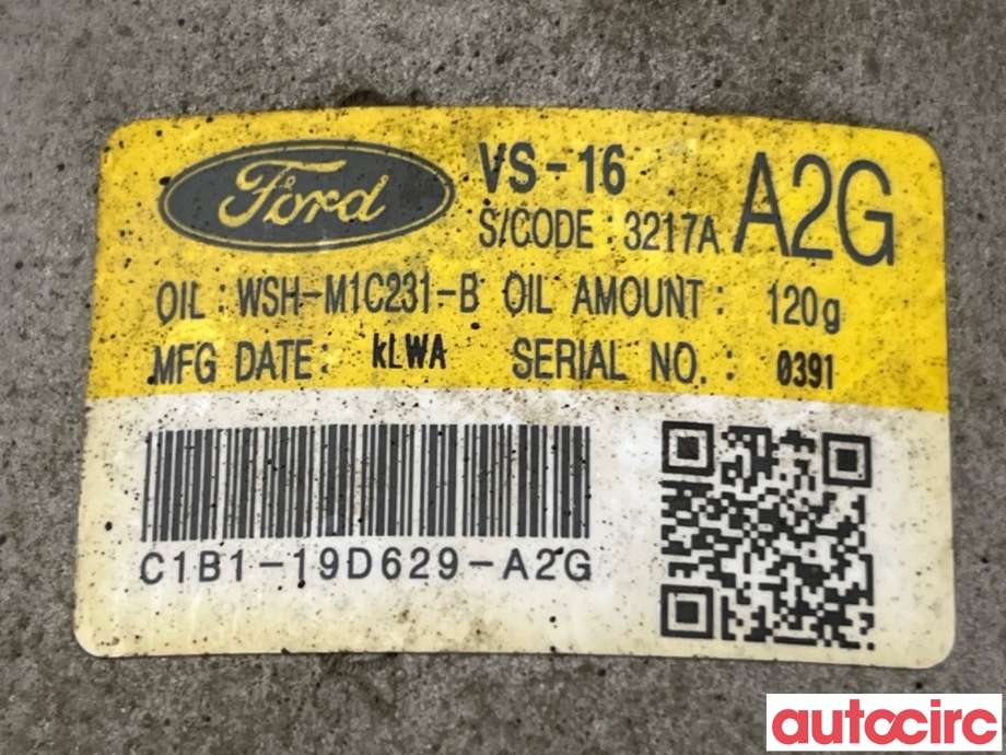 Aircondition kompressor til Ford Ecosport 2016-->>  (FORD|2021124||C1B1-19D629-A2G)