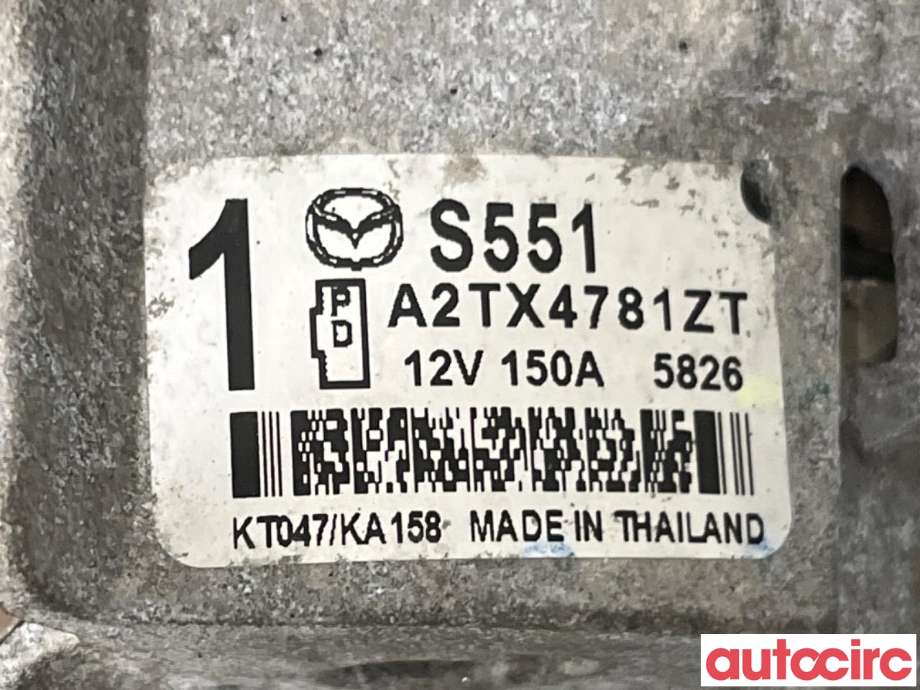 Dynamo til Mazda CX-3 2015-2022  (MAZDA|S551-18-300A|A2TX4781ZT|S551)