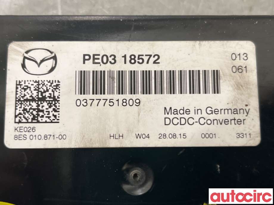 Styreenhet diverse til Mazda CX-3 2015-2022  (MAZDA|P5E1-18-572|8ES010871-00|PE03-18572)