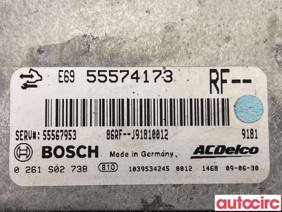 Styreenhet motor til Opel Insignia A 2009-2014 (OPEL|55567953|0261S02738|55574173)