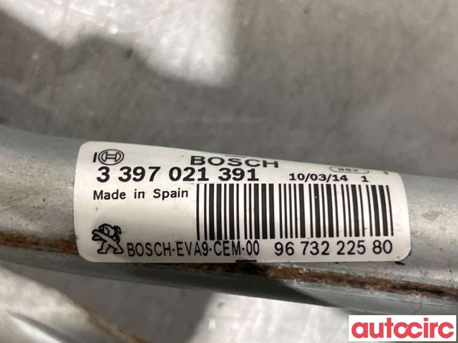 Viskermotor frontrute til Peugeot 208 2012-2019 (Type I)  (PEUGEOT|9673222580|0390241540)