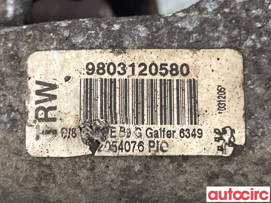 Bremsecaliper venstre bak til Peugeot Partner 2015-2019 (Type II, Fase 2)  (PEUGEOT|4402F5||9803120580)