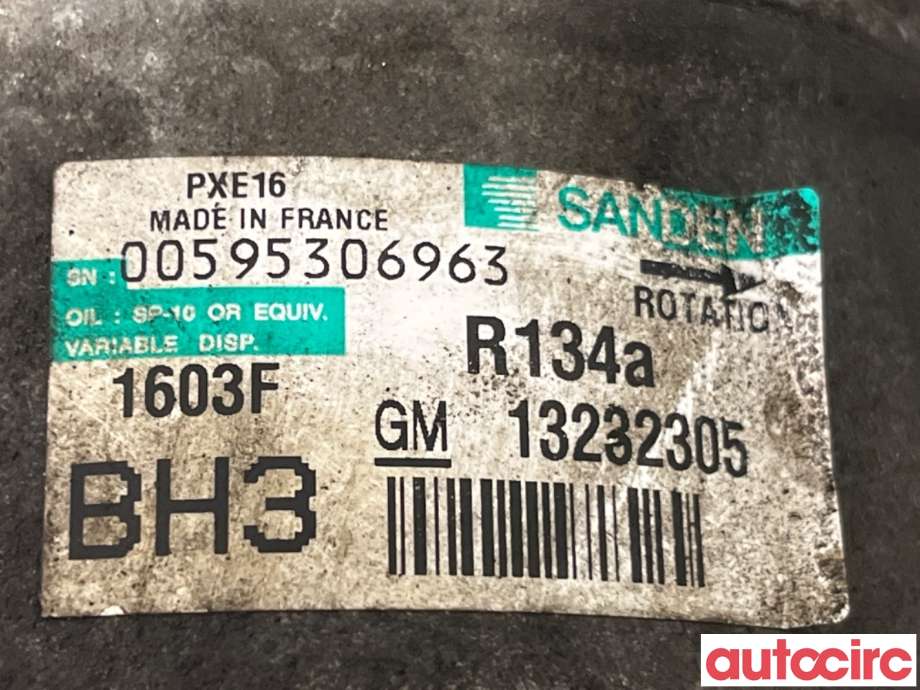 Aircondition kompressor til Opel Insignia A 2009-2014 (OPEL|95521426|PXE161603|13232305)
