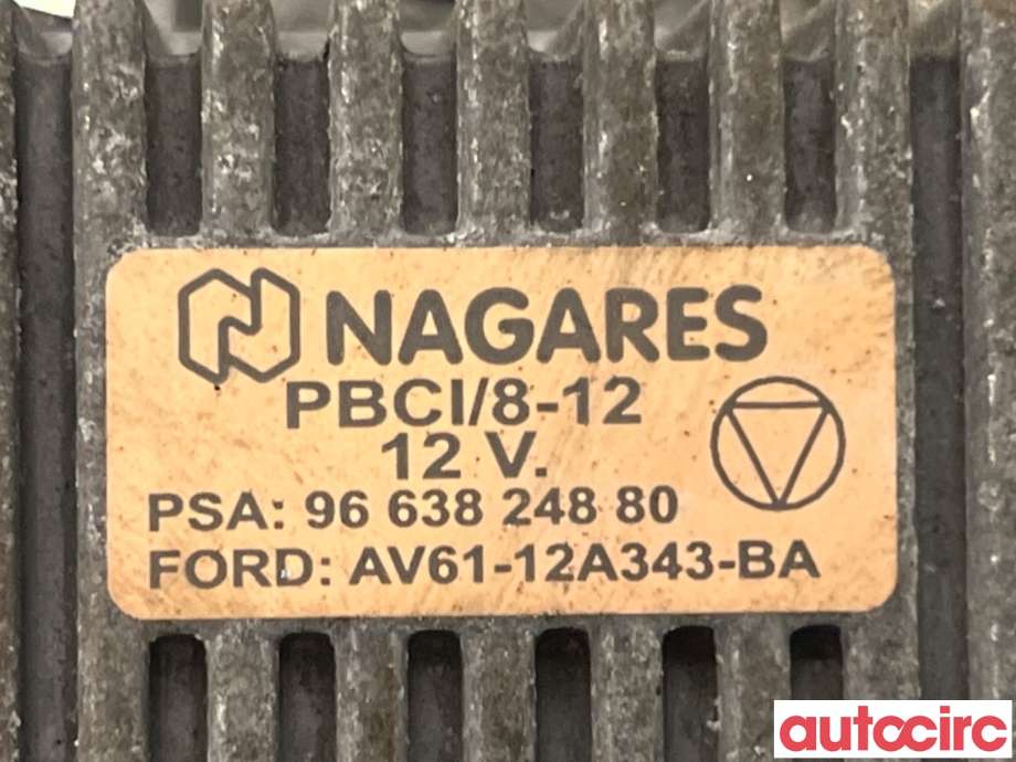 Rele gløde til Ford Galaxy 2010-2015 (Type III, Fase 2)  (FORD|1672529|AV61-12A343-BA|9663824880)