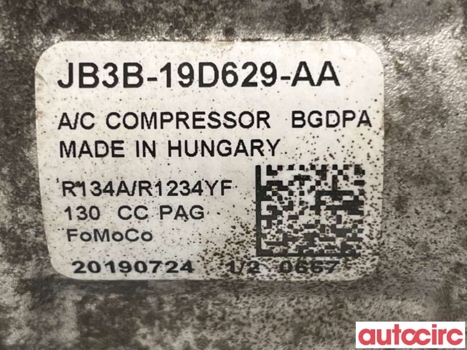 Aircondition kompressor til Ford Ranger / Ranger Raptor 2015-2022  (FORD|2781506||JB3B-19D629-AA)