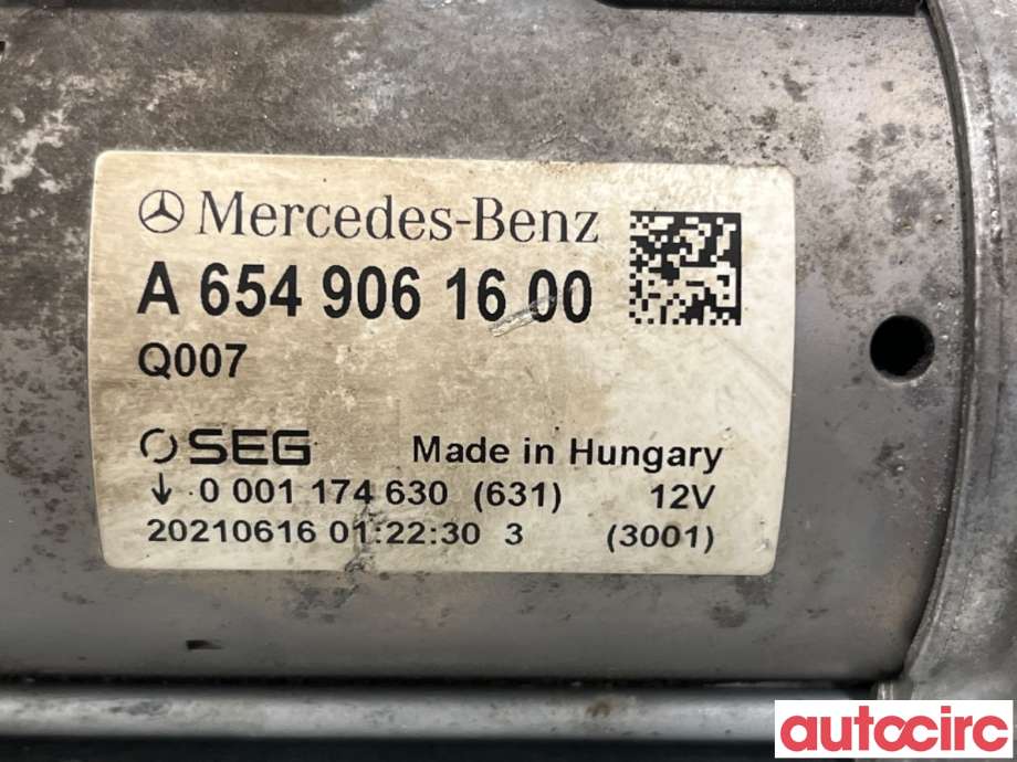 Starter diesel til Mercedes Vito 2014-->> (W447) (W447) (MERCEDES|A6549061600|0001174630)