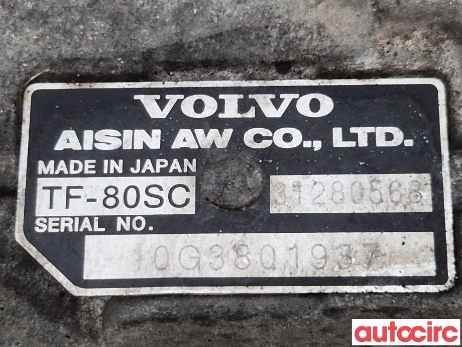 Girkasse automat til Citroën Berlingo 2008-2015 (Type II, Fase 1)  (CITROEN|36050945|TF-80SC|31280568)