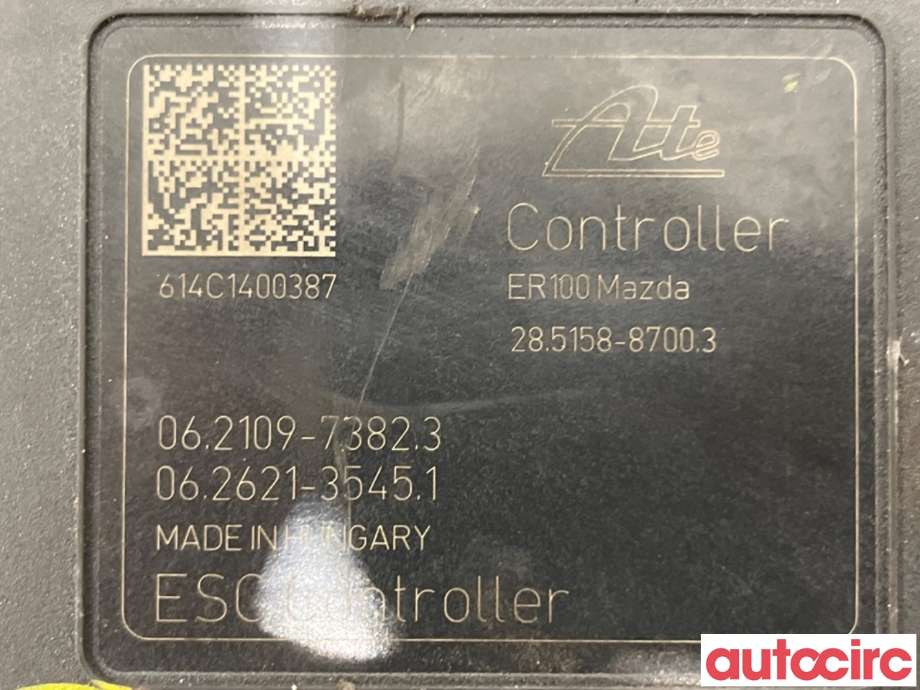 ABS sentral til Mazda 2 2015-2019 (Type III, Fase 1)  (MAZDA|DBY2-43-7A0A|285158-87003|DB1R437A0)