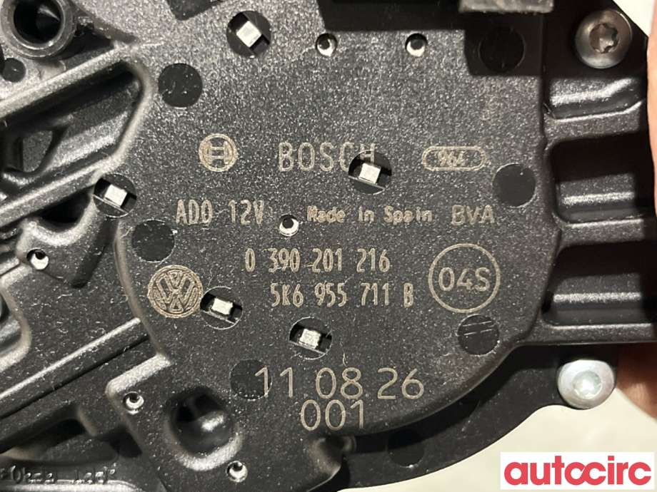Viskermotor bakrute til VW Golf VI 2008-2012  (VOLKSWAGEN|5K6955711B|0390201216|5K6955711C)