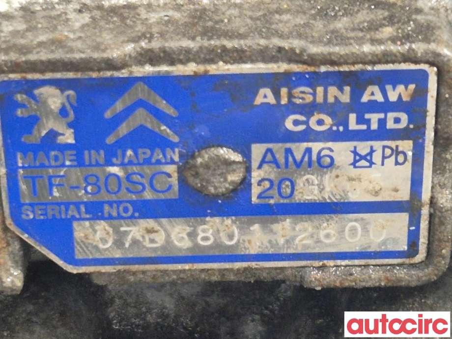 Girkasse automat til Peugeot 407 2004-2010  (PEUGEOT|2232J2|TF-80SC|2222ZS)