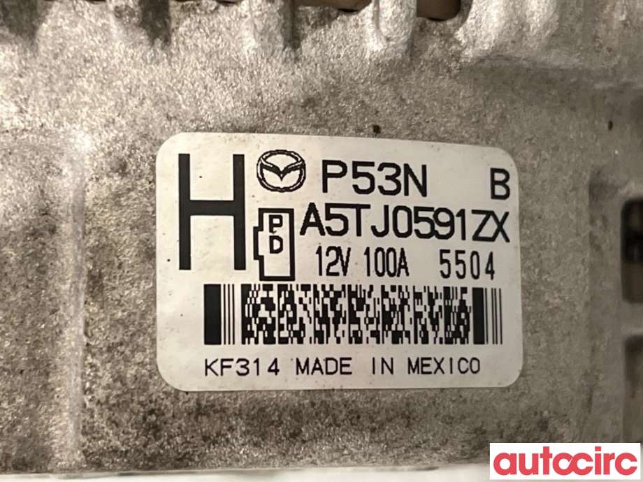 Dynamo til Mazda 2 2015-2019 (Type III, Fase 1) (MAZDA|P53N-18-300C|A5TJ0591ZX|P53N)