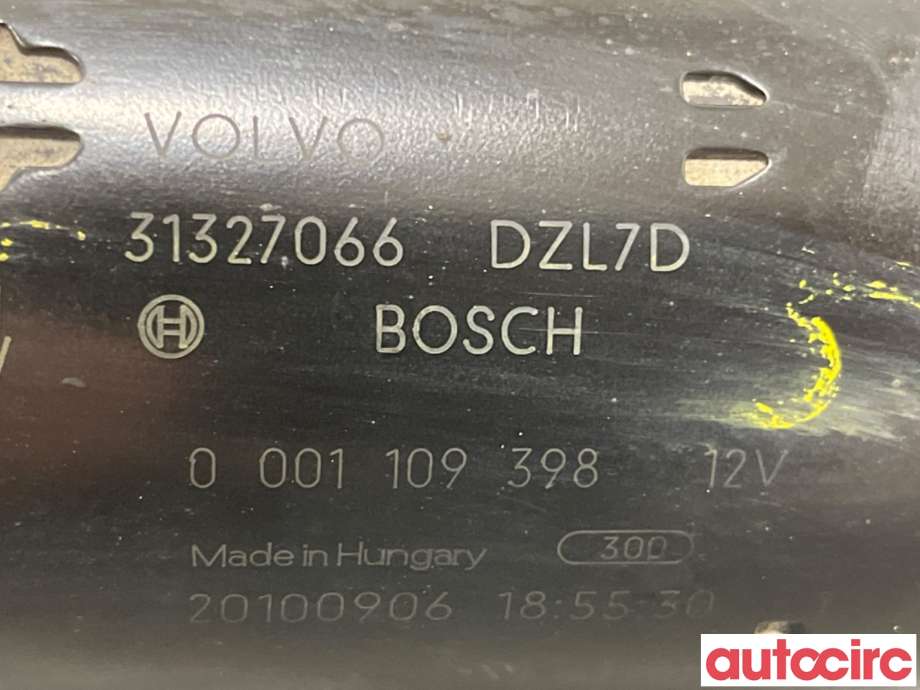 Starter diesel til Volvo XC70 2008-2013 (Type II, Fase 1)  (VOLVO|36001408|0001109398|31327066)