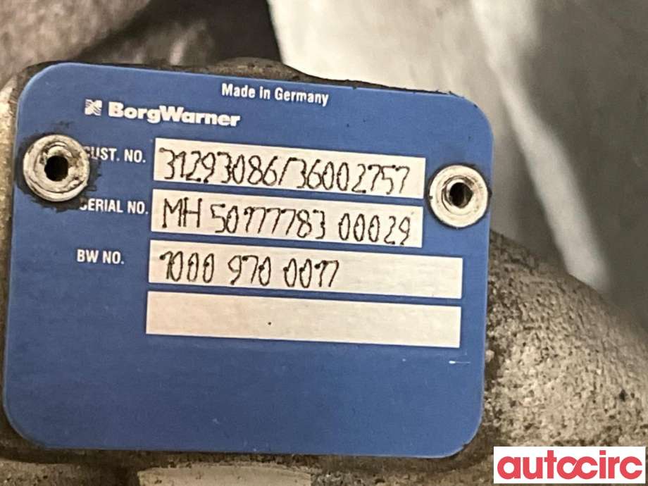 Turbo til Volvo XC70 2008-2013 (Type II, Fase 1)  (VOLVO|36012552|10009700017|36002757)