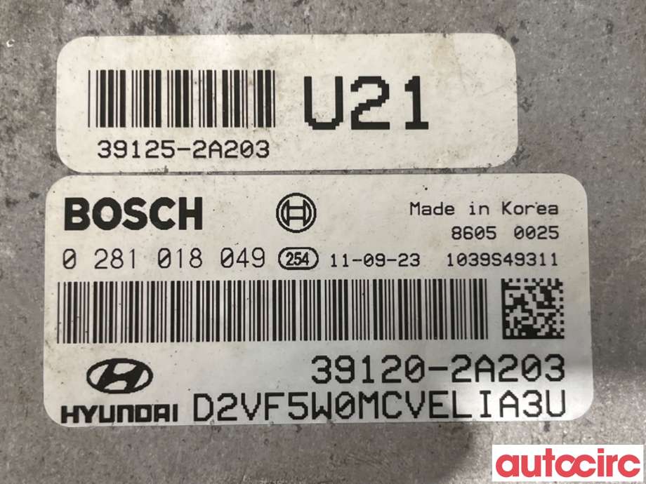 Styreenhet motor til Hyundai i40 2012-2017  (HYUNDAI|391202A203|0281018049|39120-2A203)
