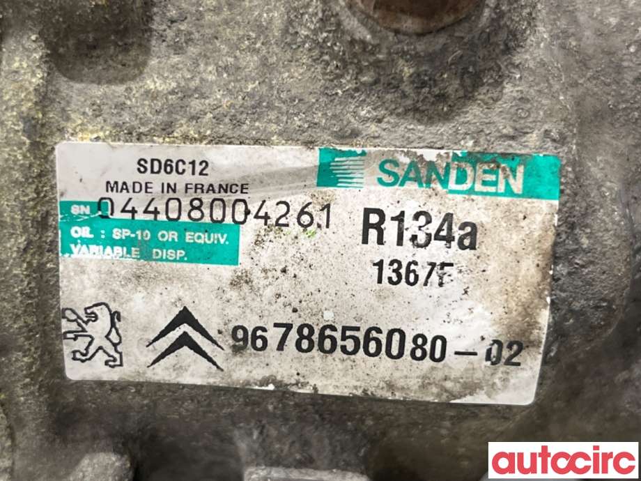 Aircondition kompressor til Peugeot Partner 2008-2015 (Type II, Fase 1)  (PEUGEOT|648701|SD6C121367|1671553680)
