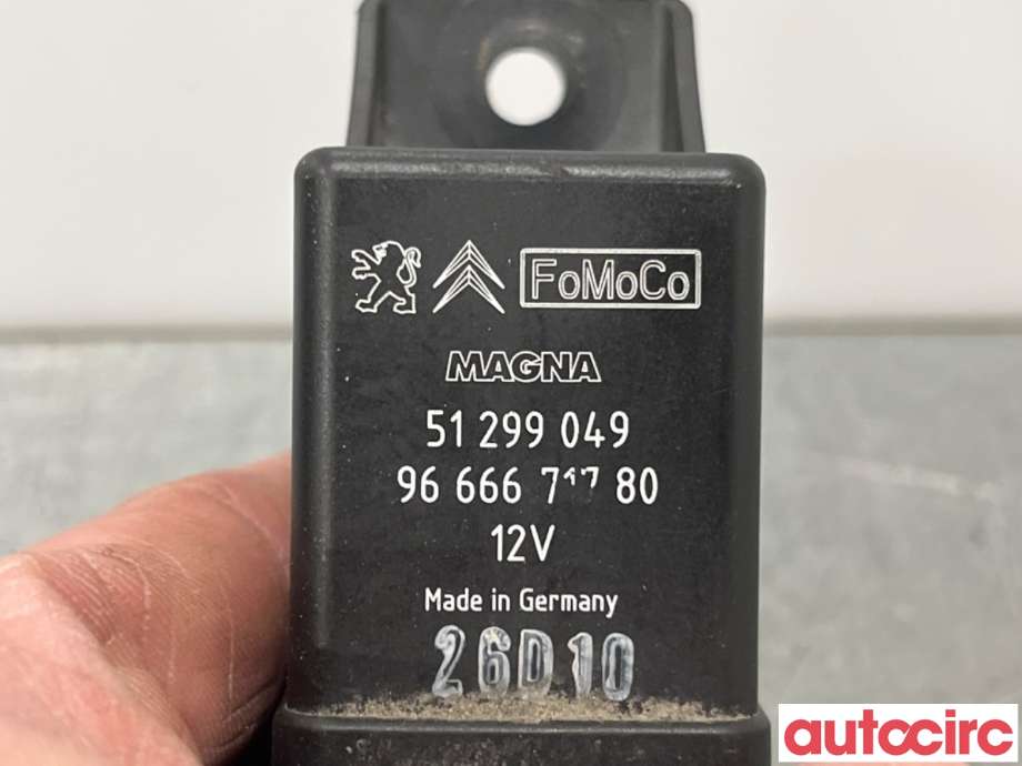 Rele gløde til Peugeot 207 2006-2012  (PEUGEOT|598147|51299049|9802424080)