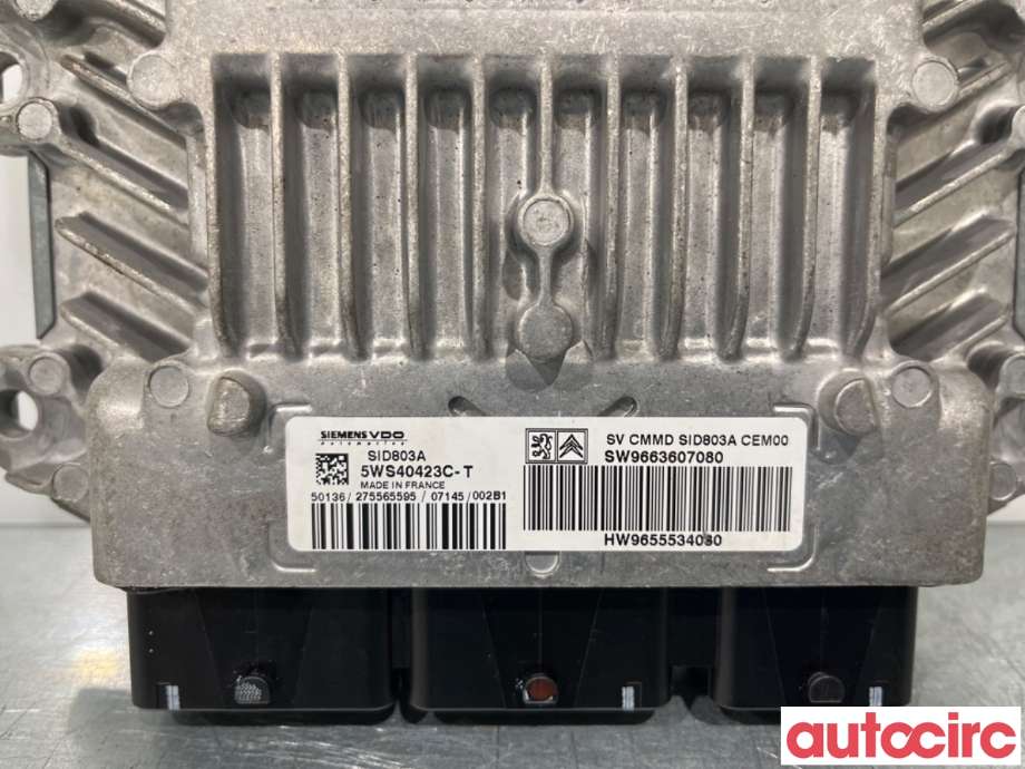 Styreenhet motor til Peugeot 407 2004-2010  (PEUGEOT|5WS40423C-T|1942Z6|)