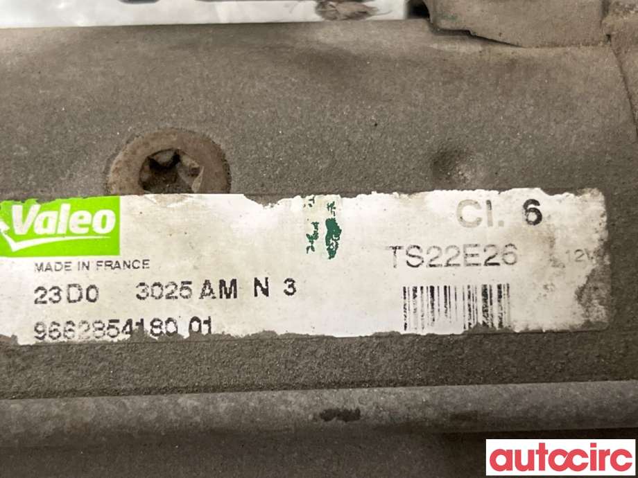 Starter diesel til Peugeot 207 2006-2012  (PEUGEOT|5802CE|TS22E26|9662854180)