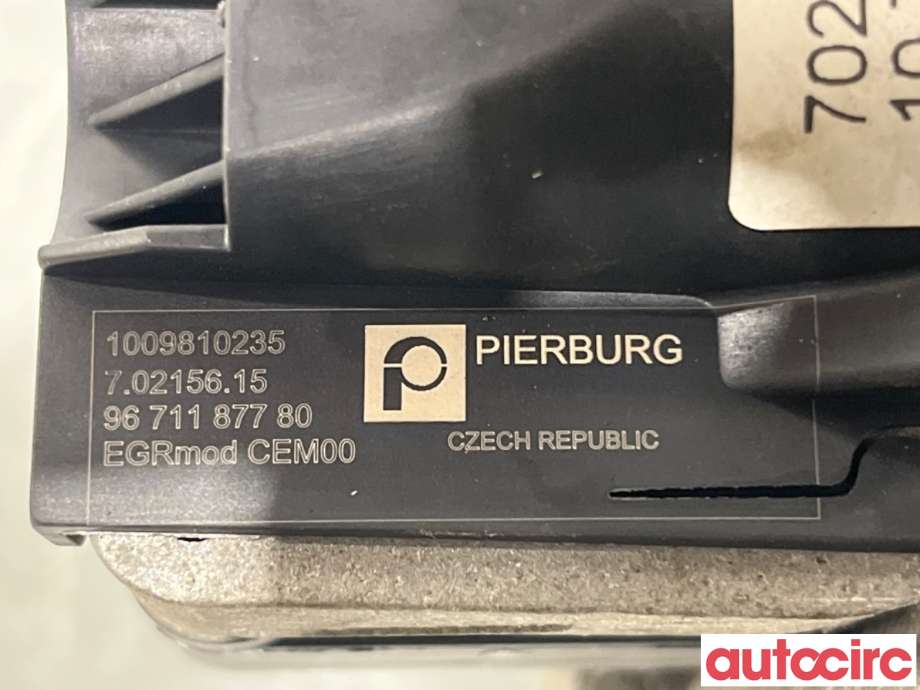 EGR-ventil til Peugeot 207 2006-2012  (PEUGEOT|1638158580|70215615|9671187780)