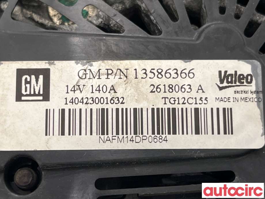 Dynamo til Opel Astra J 2010-2015  (OPEL|95524826|TG12C155|13586366)