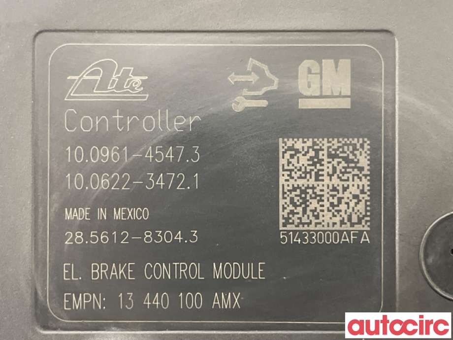 ABS sentral til Opel Astra J 2010-2015 (OPEL|39061712|100961-45473|13440100)