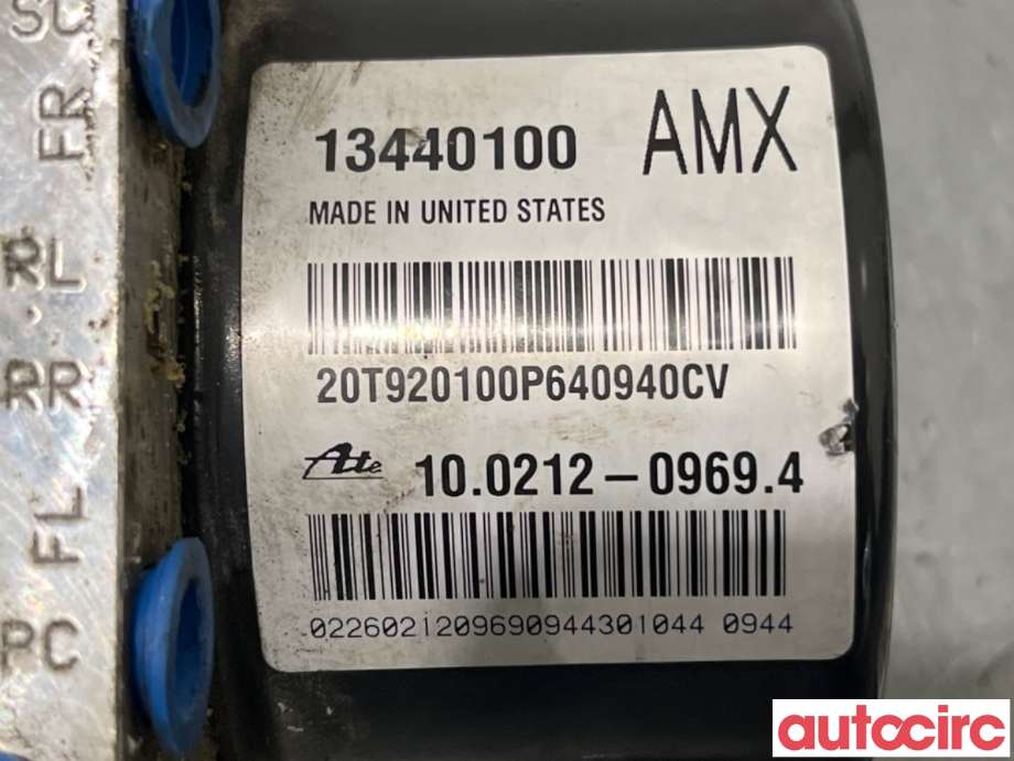 ABS sentral til Opel Astra J 2010-2015 (OPEL|39061712|100961-45473|13440100)