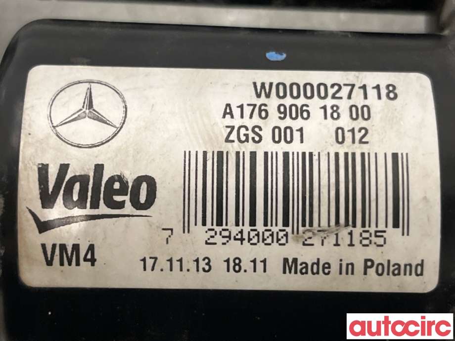Viskermotor frontrute til Mercedes A-Klasse 2012-2018 (W176) (W176) (MERCEDES|A1768200040|W000027118|A1769061800)