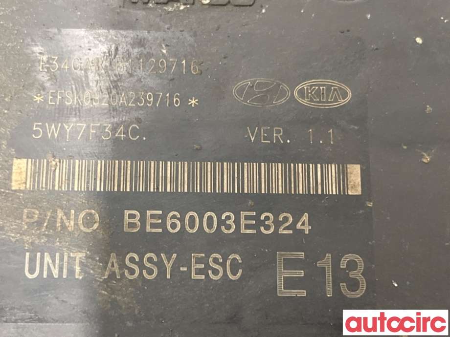 ABS sentral til Hyundai Ix35 2010-2015  (HYUNDAI|589103J706|BE6003E324|58910-3J706)