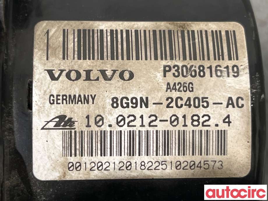 ABS sentral til Volvo XC70 2008-2013 (Type II, Fase 1)  (VOLVO|31329140|100212-01824|30681619)