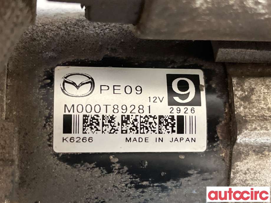 Starter til Mazda 6 2013-2015 (Type III, Fase 1)  (MAZDA|PE09-18-400|M000T89281|PE09)