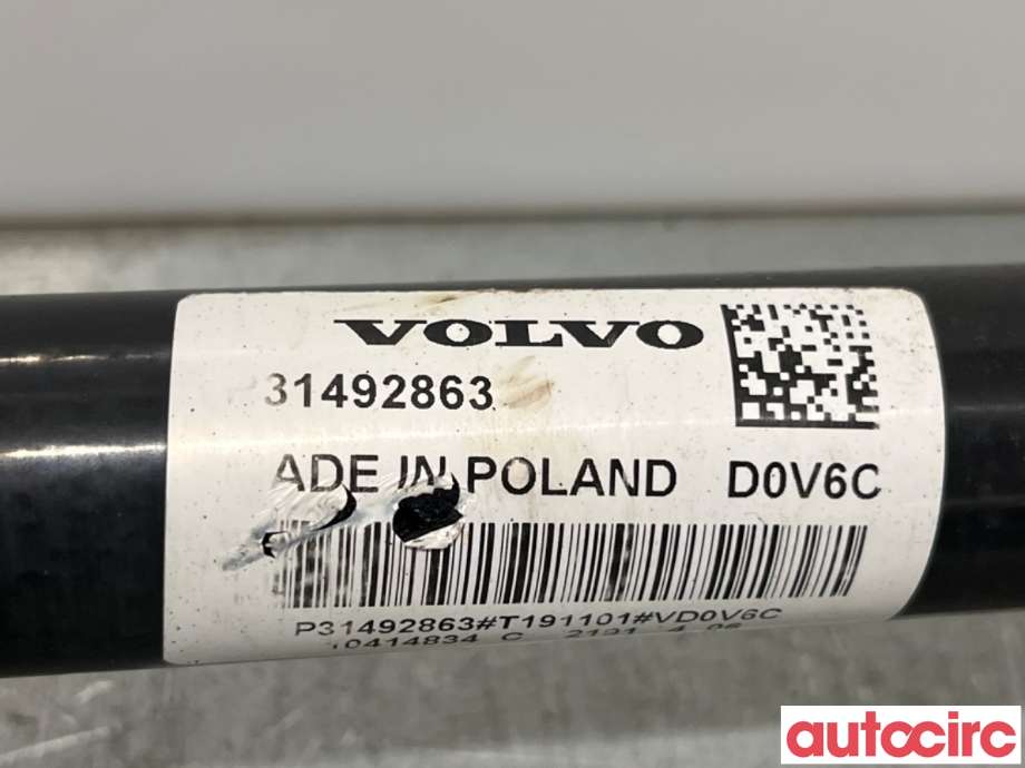 Drivaksel høyre bak, elbil til Volvo V60 / V60 CC 2018-->> (Type II)  (VOLVO|36012813||31492863)