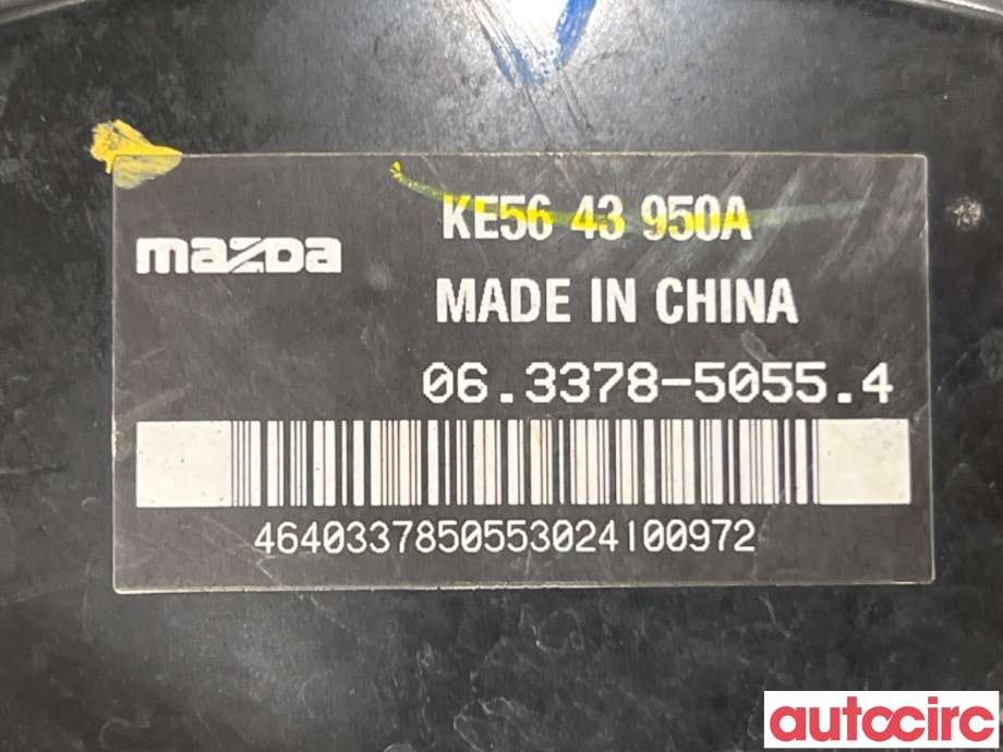 Bremsekraft-forsterker til Mazda CX-5 2012-2017 (Type I)  (MAZDA|KEY6-43-80Z|063378-50554|KE5643950A)